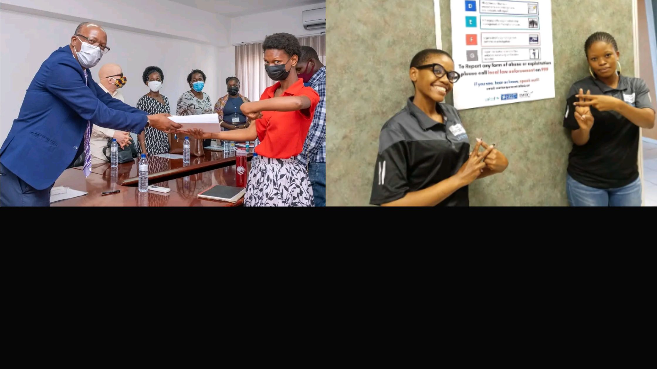 Youth Ambassadors with disabilities from the SAFOD #Inclusive Young Voices project engage policymakers and share their Calls to Action on social media in Botswana, Namibia, Mozambique, Zambia and Malawi.