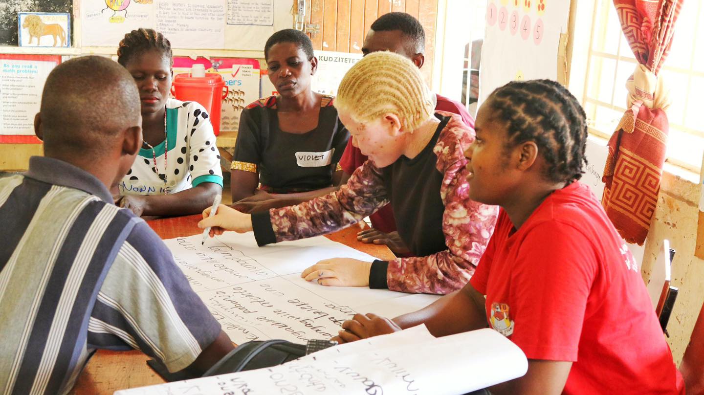 WAG Disability Rights team members at a community event in Malawi