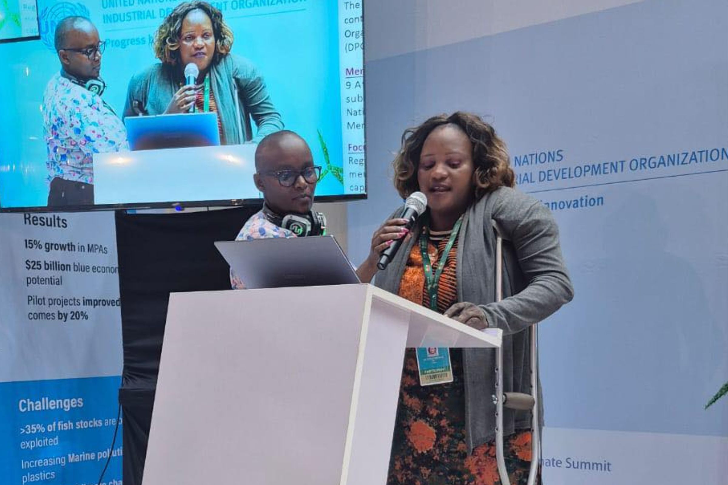 WAG Disability Rights Executive Director presents the organisation's work and impact at a United Nations Conference.